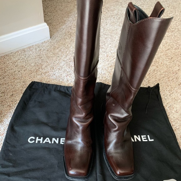 CHANEL Shoes - Authentic Chanel Brown Boots size EUR 39 (USA 9)
